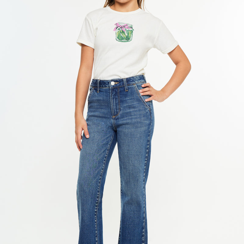 Tini High Rise Kids Trousers Wide Leg - Official Kancan USA