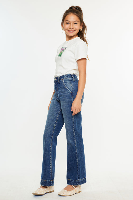 Tini High Rise Kids Trousers Wide Leg - Official Kancan USA