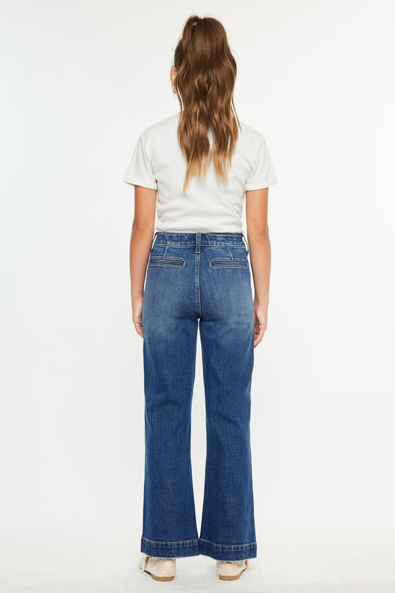 Tini High Rise Kids Trousers Wide Leg - Official Kancan USA