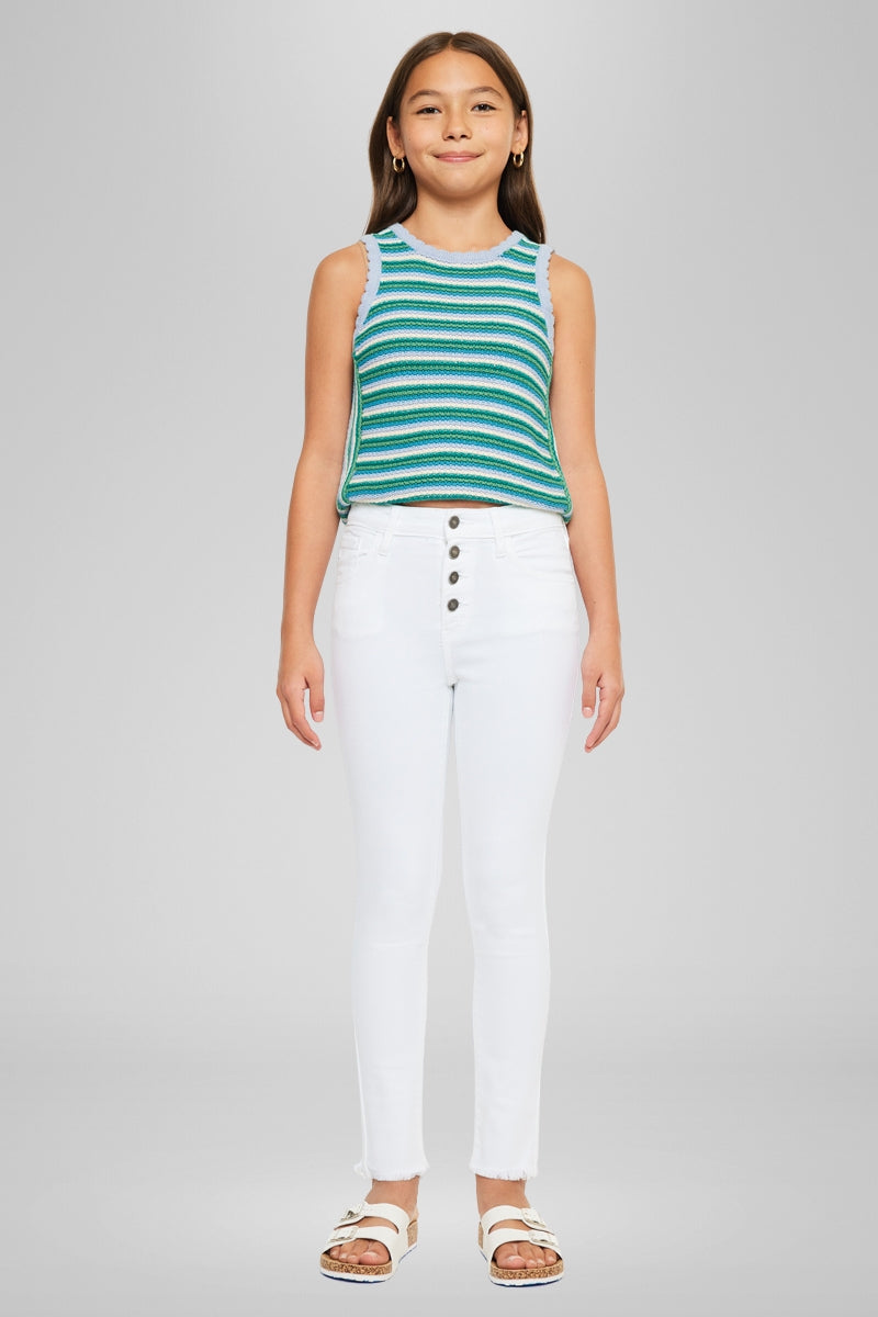Jorja High Rise Ankle Skinny Kid Jeans - Official Kancan USA