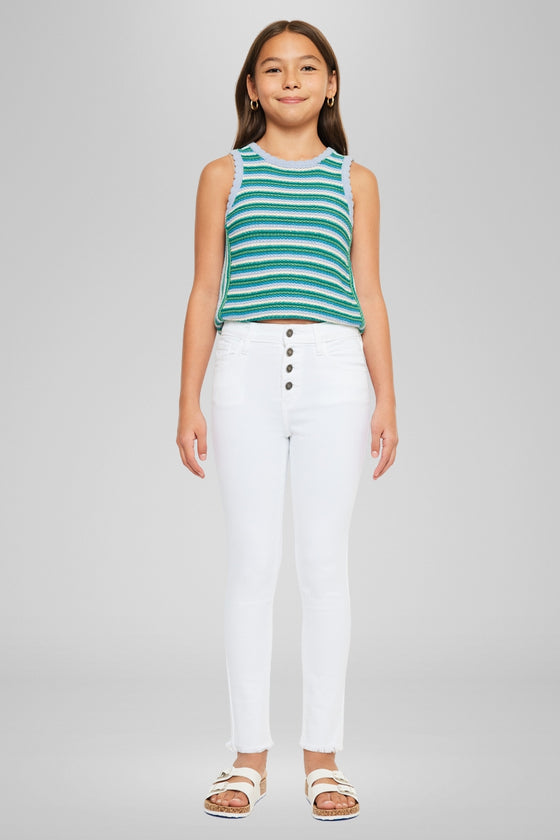 Jorja High Rise Ankle Skinny Kid Jeans - Official Kancan USA