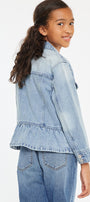 Penny Kids Peplum Denim Jacket - Official Kancan USA