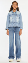 Penny Kids Peplum Denim Jacket - Official Kancan USA