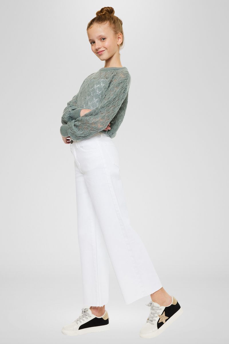 Rue High Rise Kids Cropped Wide Leg - Official Kancan USA