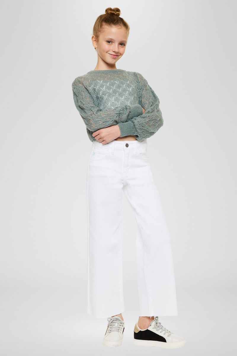 Rue High Rise Kids Cropped Wide Leg - Official Kancan USA