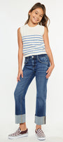 Gisela Mid Rise Kids Cropped Straight - Official Kancan USA