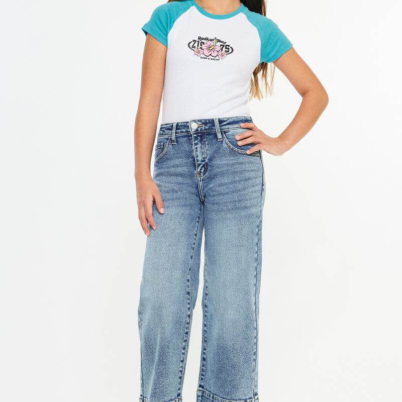 Nellie High Rise Kids Crop Wide Leg - Official Kancan USA