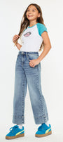 Nellie High Rise Kids Crop Wide Leg - Official Kancan USA