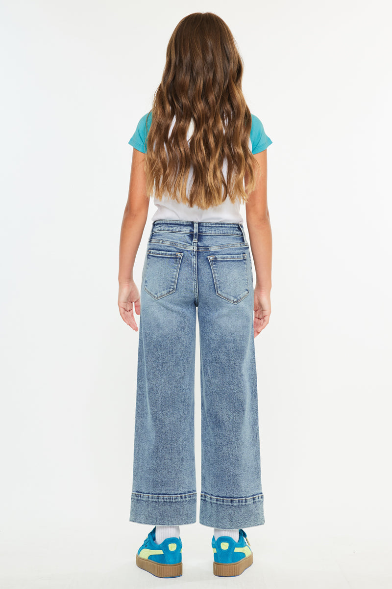 Nellie High Rise Kids Crop Wide Leg - Official Kancan USA