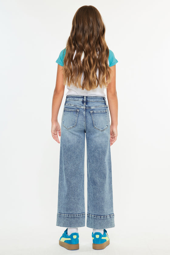 Nellie High Rise Kids Crop Wide Leg - Official Kancan USA