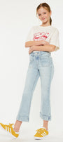 Evie High Rise Kids Cropped Flare Jeans - Official Kancan USA