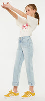 Evie High Rise Kids Cropped Flare Jeans - Official Kancan USA