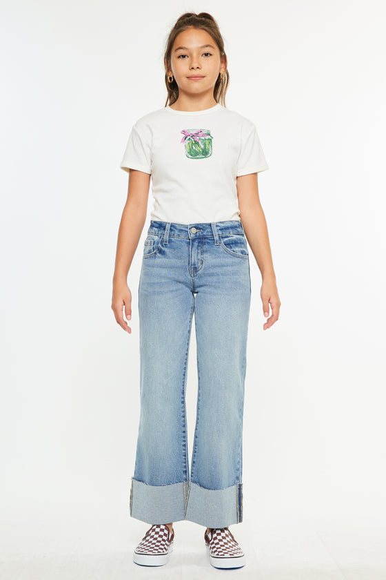 Emma Mid Rise Kids Wide Flare Leg - Official Kancan USA