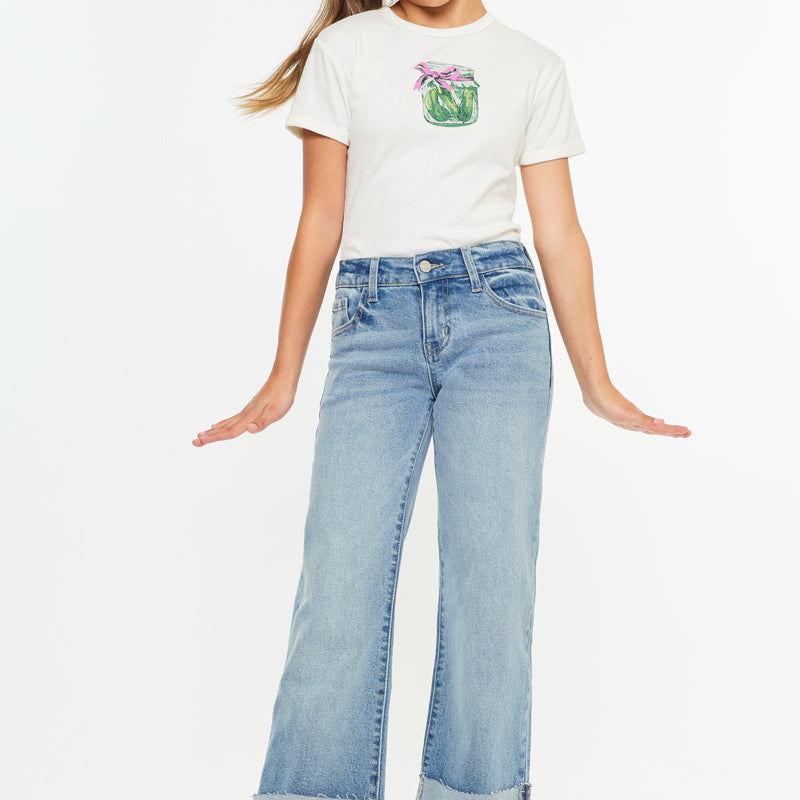 Emma Mid Rise Kids Wide Flare Leg - Official Kancan USA