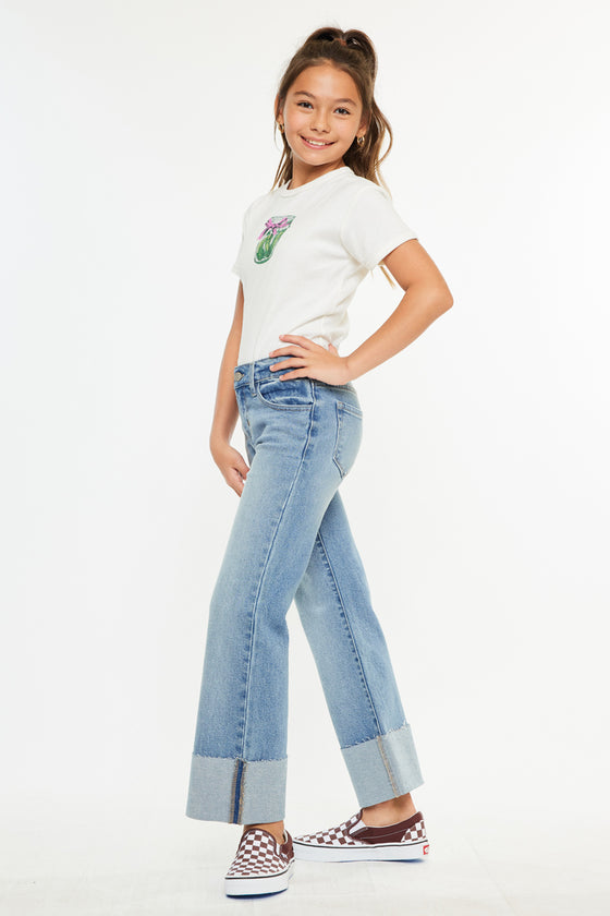 Emma Mid Rise Kids Wide Flare Leg - Official Kancan USA