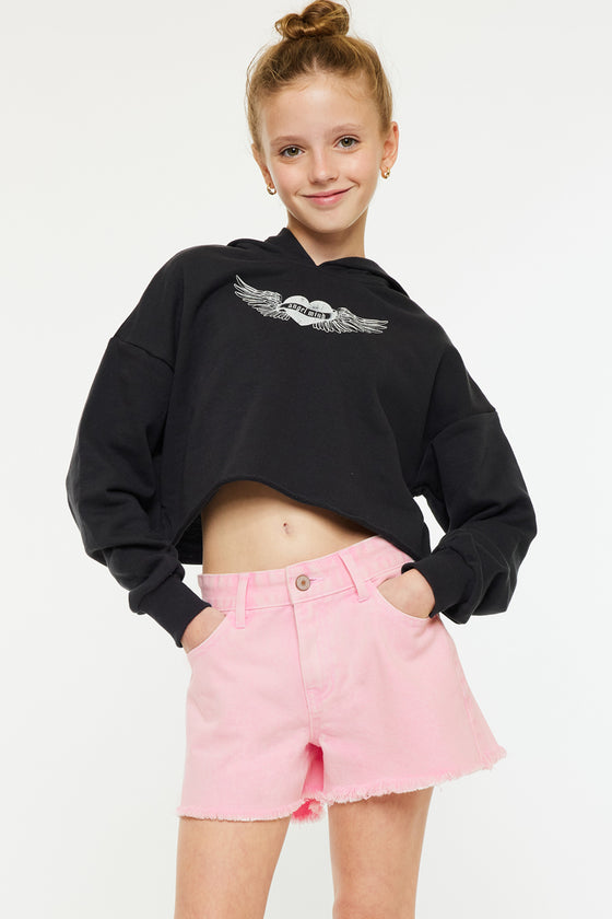 Melly  High Rise Kids Shorts - Official Kancan USA