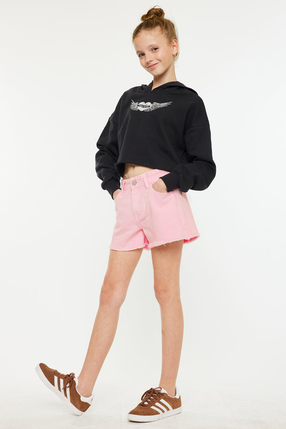 Melly  High Rise Kids Shorts - Official Kancan USA