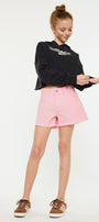 Melly  High Rise Kids Shorts - Official Kancan USA