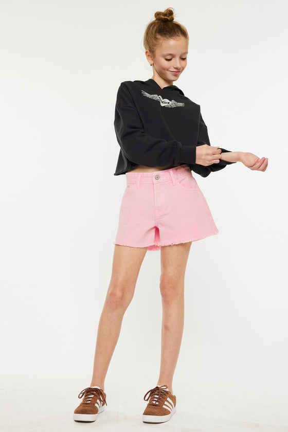 Melly  High Rise Kids Shorts - Official Kancan USA