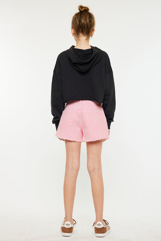 Melly  High Rise Kids Shorts - Official Kancan USA