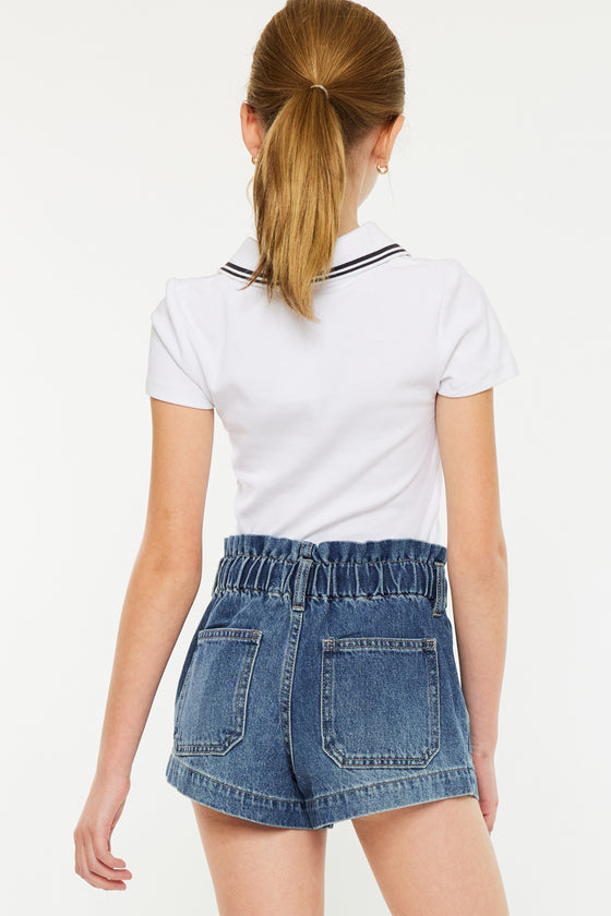 Mimi Paper Bag Kids Shorts - Official Kancan USA