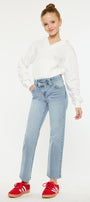 Sav High Rise Straight Kids Jeans - Official Kancan USA