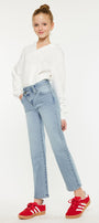 Sav High Rise Straight Kids Jeans - Official Kancan USA