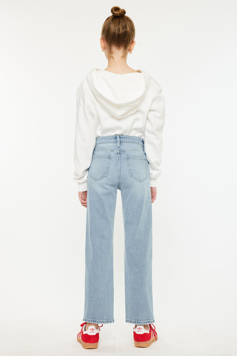 Sav High Rise Straight Kids Jeans - Official Kancan USA