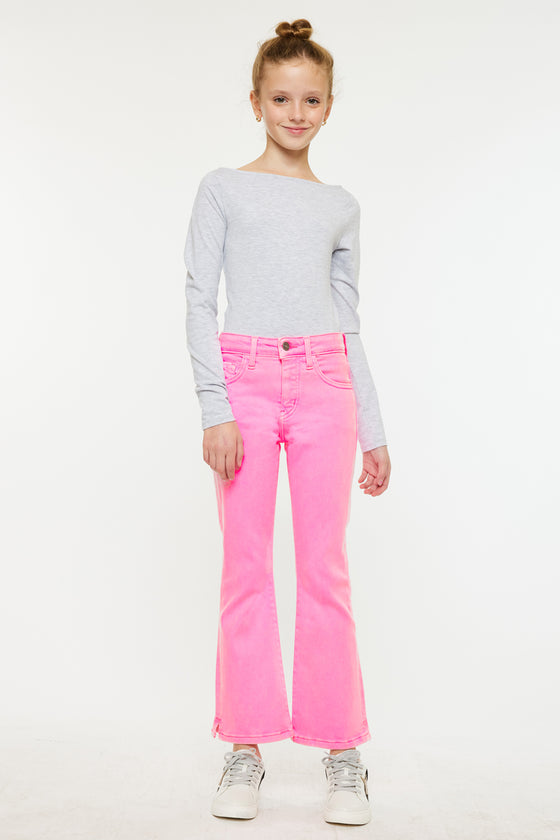 Bristol Kids High Rise Kick Flare Jeans - Official Kancan USA