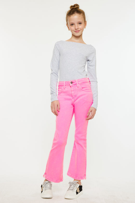 Bristol Kids High Rise Kick Flare Jeans - Official Kancan USA