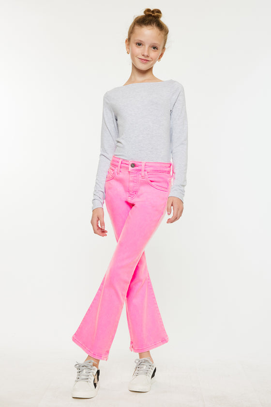 Bristol Kids High Rise Kick Flare Jeans - Official Kancan USA