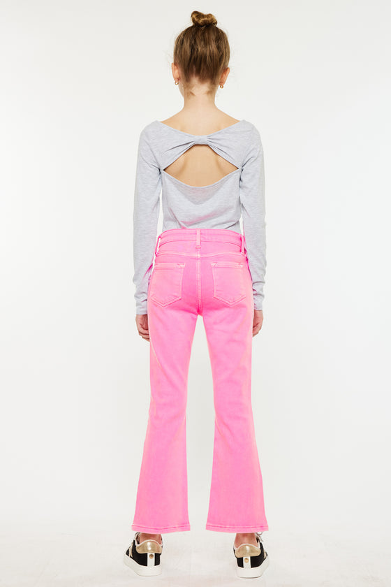 Bristol Kids High Rise Kick Flare Jeans - Official Kancan USA