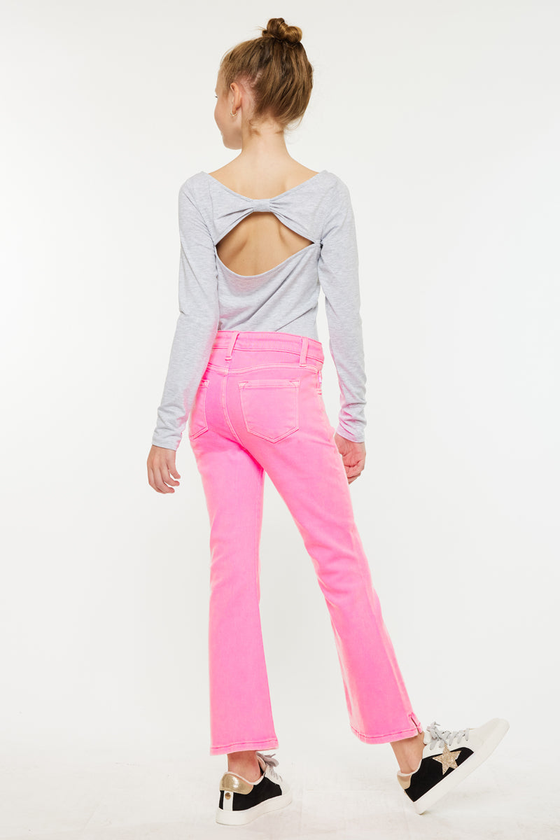 Bristol Kids High Rise Kick Flare Jeans - Official Kancan USA
