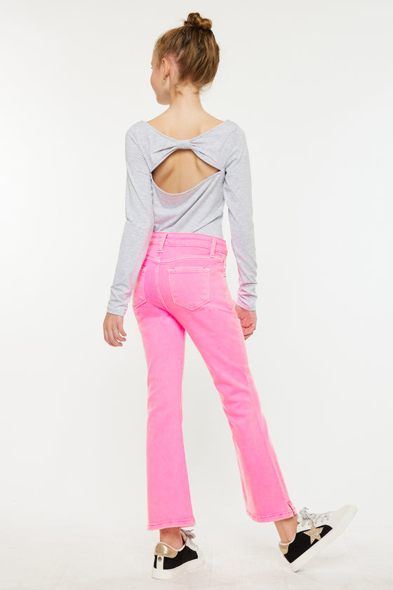 Bristol Kids High Rise Kick Flare Jeans - Official Kancan USA