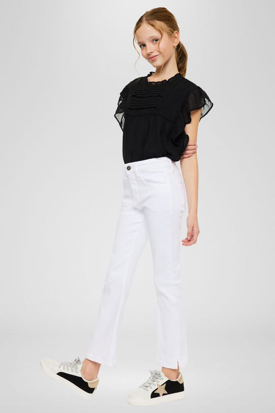 Bristol Kids High Rise Kick Flare Jeans - Official Kancan USA