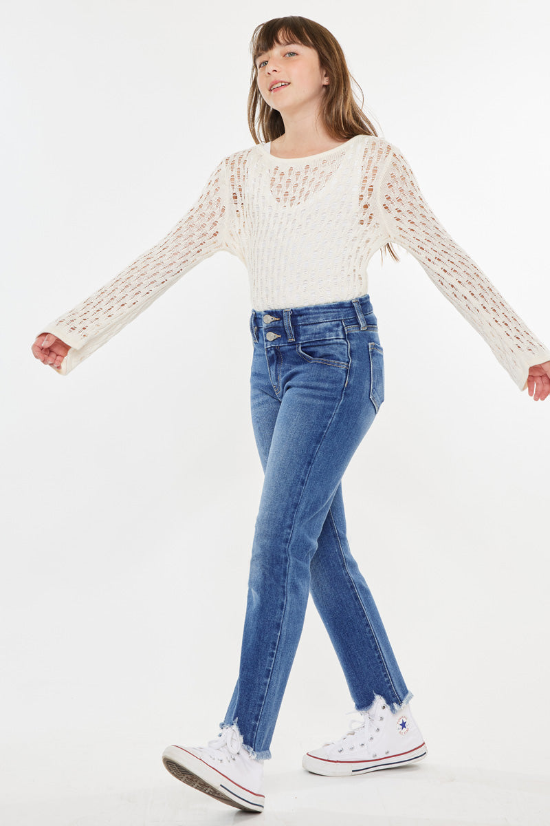 Auburn High Rise Kids Slim Straight - Official Kancan USA