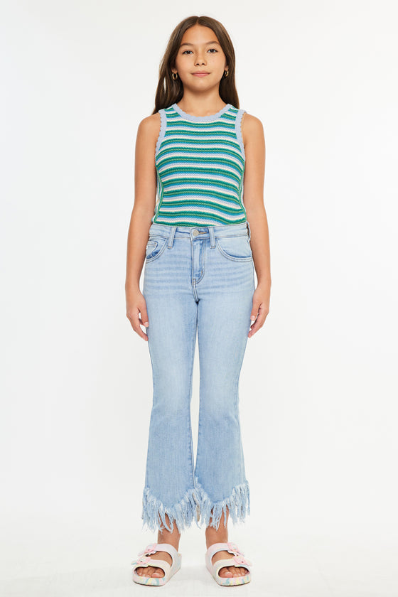 Beth High Rise Cropped Bootcut Kid Jeans - Official Kancan USA