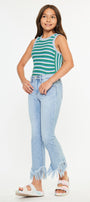 Beth High Rise Cropped Bootcut Kid Jeans - Official Kancan USA