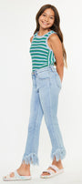 Beth High Rise Cropped Bootcut Kid Jeans - Official Kancan USA