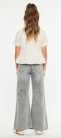 Kaitlyn High Rise Cropped Kids Palazzo Jeans - Official Kancan USA
