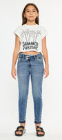 Pomey High Rise Ankle Skinny Kid Jeans - Official Kancan USA