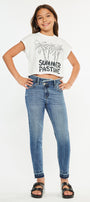 Pomey High Rise Ankle Skinny Kid Jeans - Official Kancan USA