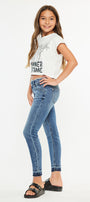 Pomey High Rise Ankle Skinny Kid Jeans - Official Kancan USA
