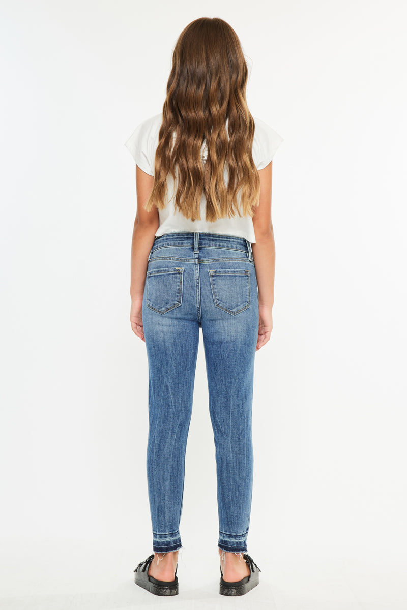 Pomey High Rise Ankle Skinny Kid Jeans - Official Kancan USA