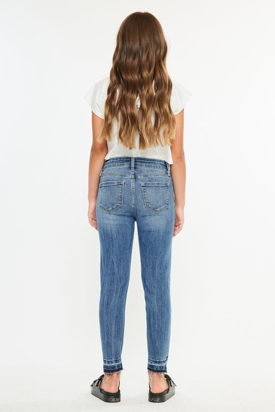 Pomey High Rise Ankle Skinny Kid Jeans - Official Kancan USA