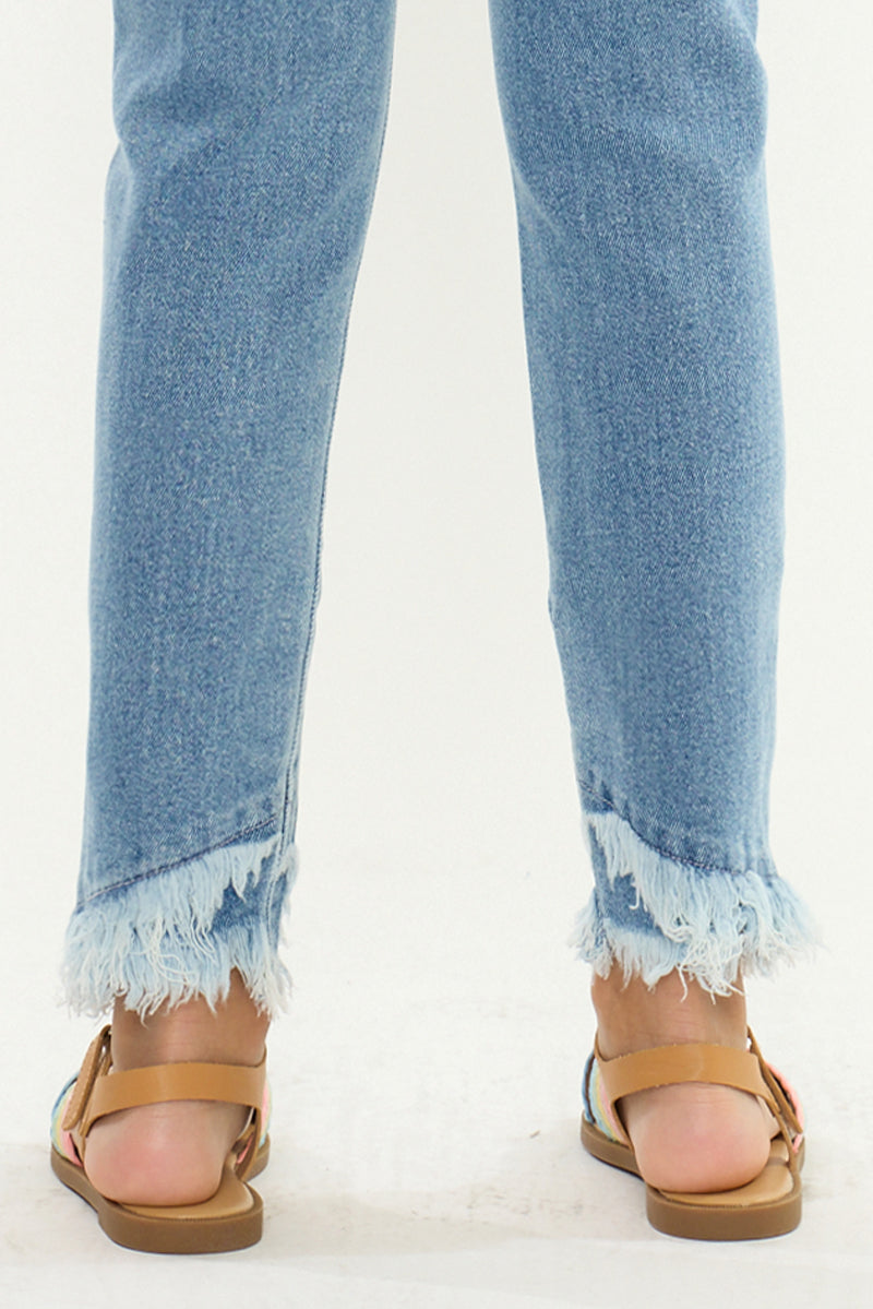 Summer High Rise Kids Ankle Skinny Jeans - Official Kancan USA