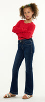 Aster Mid Rise Kids Flare Jeans – Stretch Dark & Medium Wash - Official Kancan USA