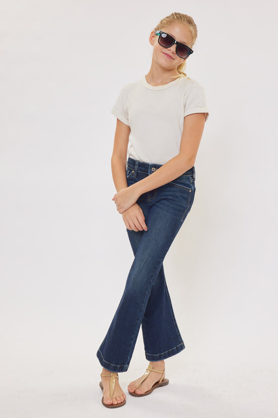 Aster Mid Rise Flare Kid Jeans - Official Kancan USA