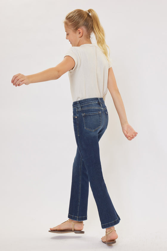 Aster Mid Rise Flare Kid Jeans - Official Kancan USA