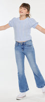 Aster Mid Rise Flare Kid Jeans - Official Kancan USA